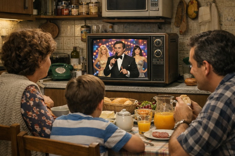 La televisione accesa tutto il giorno